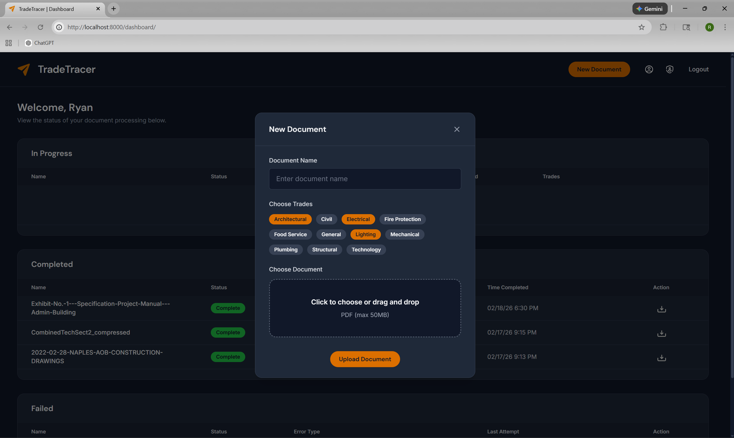 TradeTracer screenshot 1