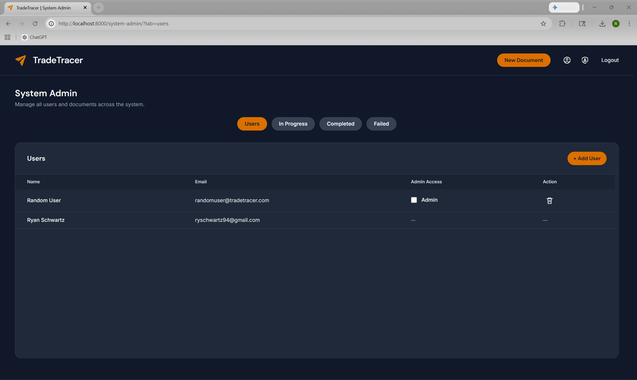 TradeTracer screenshot 3
